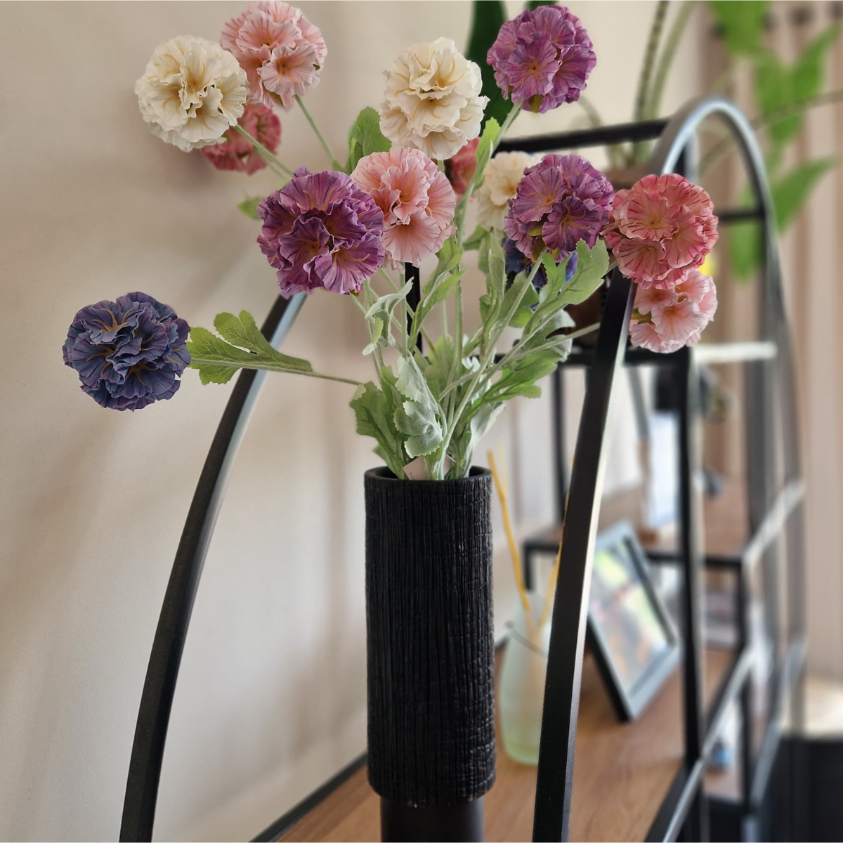 Scabiosa 68 cm 3 bloemen per steel